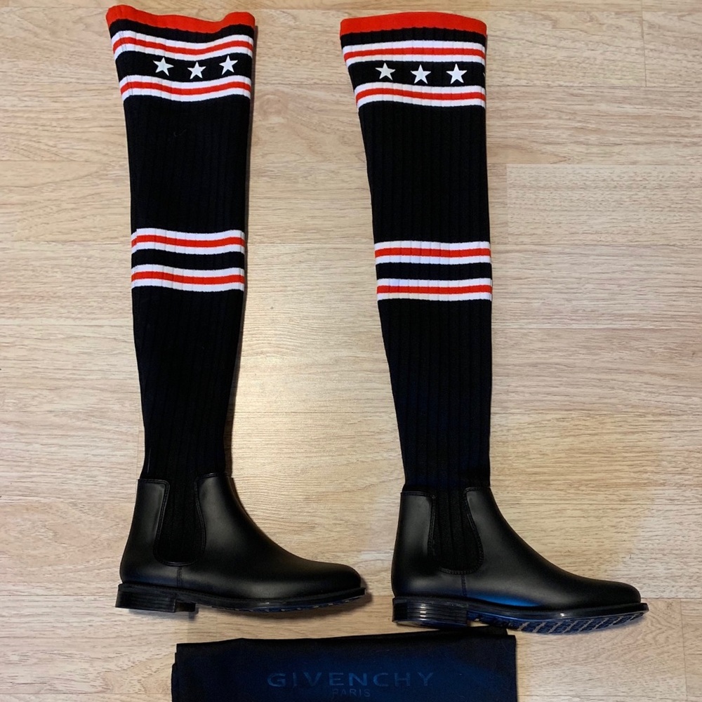 Givenchy Storm Over-The-Knee Sock Boots